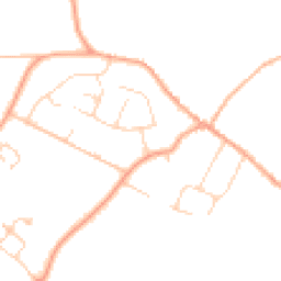 Daytime road noise heatmap for MK44 1HU