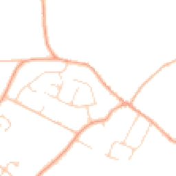 Daytime road noise heatmap for MK44 1HY