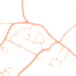 Daytime road noise heatmap for MK44 1JA