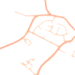 Daytime road noise heatmap for MK44 1JP