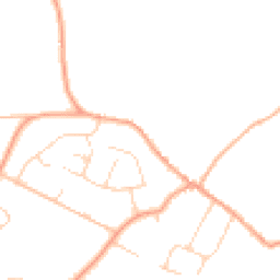 Daytime road noise heatmap for MK44 1JQ