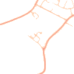 Daytime road noise heatmap for MK44 1JR