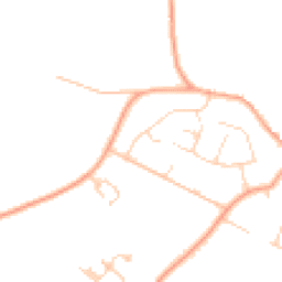 Daytime road noise heatmap for MK44 1JT