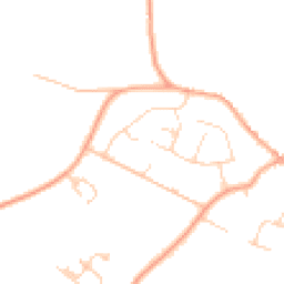 Daytime road noise heatmap for MK44 1JU