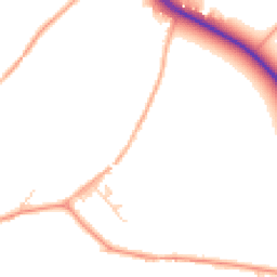 Daytime road noise heatmap for MK44 1PP