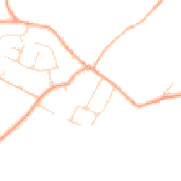 Daytime road noise heatmap for MK44 1PQ
