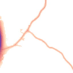 Daytime road noise heatmap for MK44 1QE