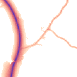 Daytime road noise heatmap for MK44 1QF