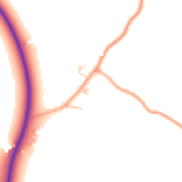 Daytime road noise heatmap for MK44 1QG