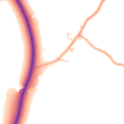 Daytime road noise heatmap for MK44 1QJ