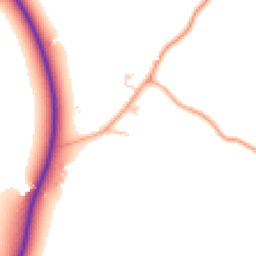Daytime road noise heatmap for MK44 1QL