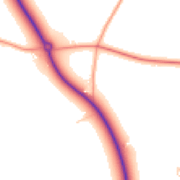Daytime road noise heatmap for MK44 1QP