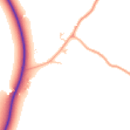 Daytime road noise heatmap for MK44 1QX