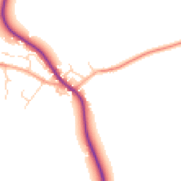 Daytime road noise heatmap for MK44 1RH