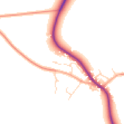 Daytime road noise heatmap for MK44 1SA