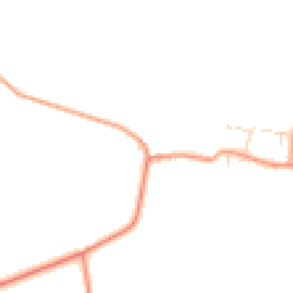 Daytime road noise heatmap for MK44 2DA