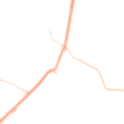 Daytime road noise heatmap for MK44 2JN