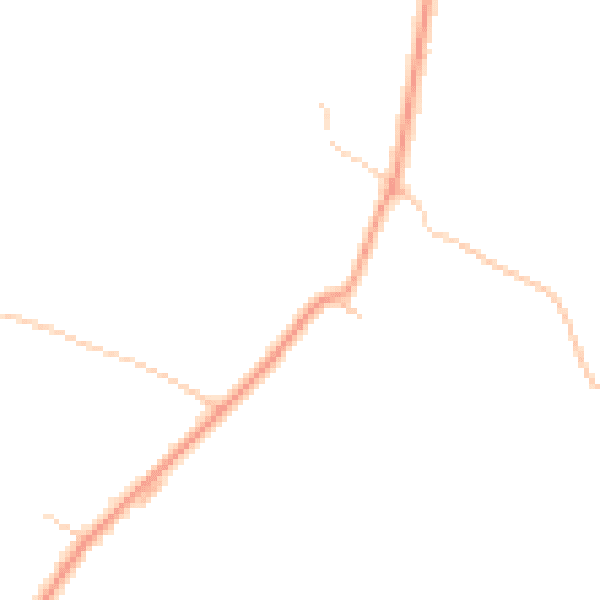 Daytime road noise heatmap for MK44 2JT