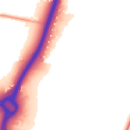 Daytime road noise heatmap for MK44 3BE