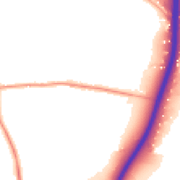 Daytime road noise heatmap for MK44 3BH
