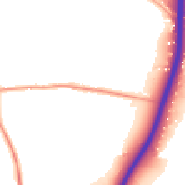 Daytime road noise heatmap for MK44 3BH
