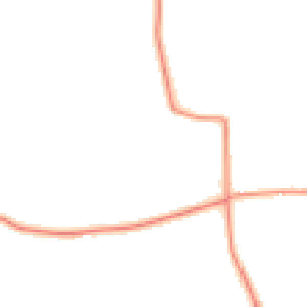 Daytime road noise heatmap for MK44 3BN