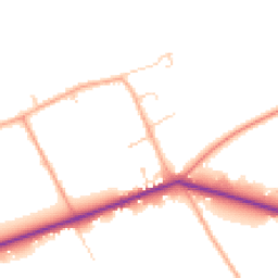 Daytime road noise heatmap for MK44 3DG