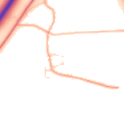 Daytime road noise heatmap for MK44 3EG
