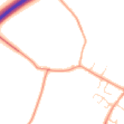 Daytime road noise heatmap for MK44 3EZ