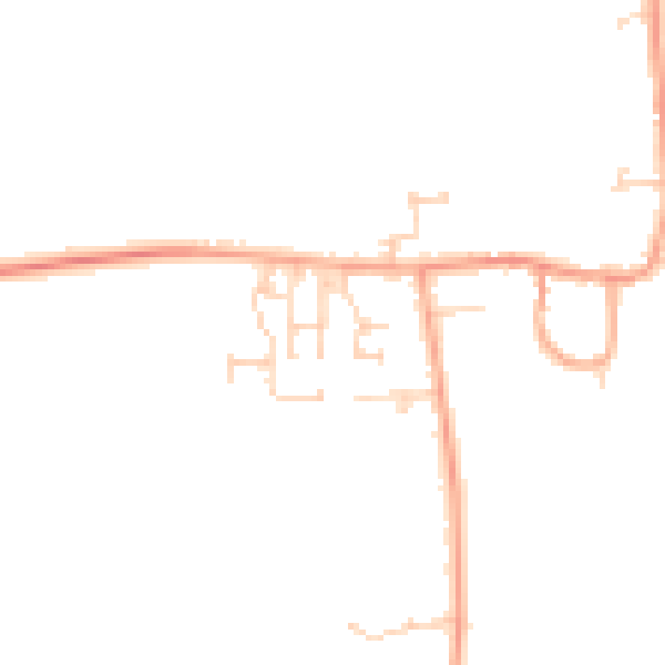 Daytime road noise heatmap for MK44 3FB