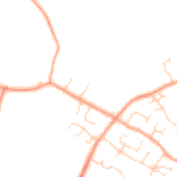 Daytime road noise heatmap for MK44 3HG