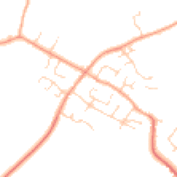 Daytime road noise heatmap for MK44 3HJ
