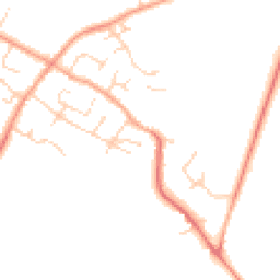 Daytime road noise heatmap for MK44 3HN