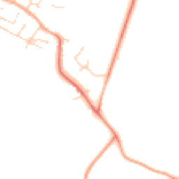 Daytime road noise heatmap for MK44 3HW
