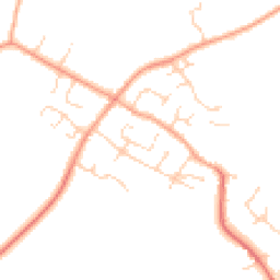 Daytime road noise heatmap for MK44 3HY