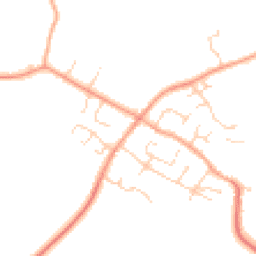 Daytime road noise heatmap for MK44 3JD