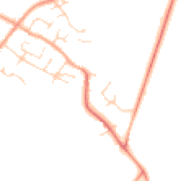 Daytime road noise heatmap for MK44 3JJ