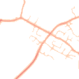 Daytime road noise heatmap for MK44 3JP