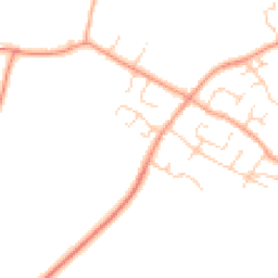 Daytime road noise heatmap for MK44 3JR