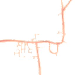 Daytime road noise heatmap for MK44 3LY