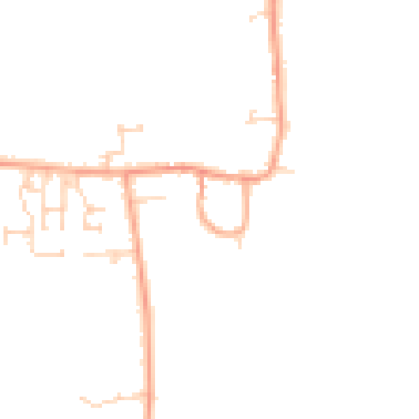 Daytime road noise heatmap for MK44 3NH