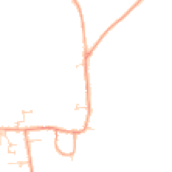 Daytime road noise heatmap for MK44 3NN