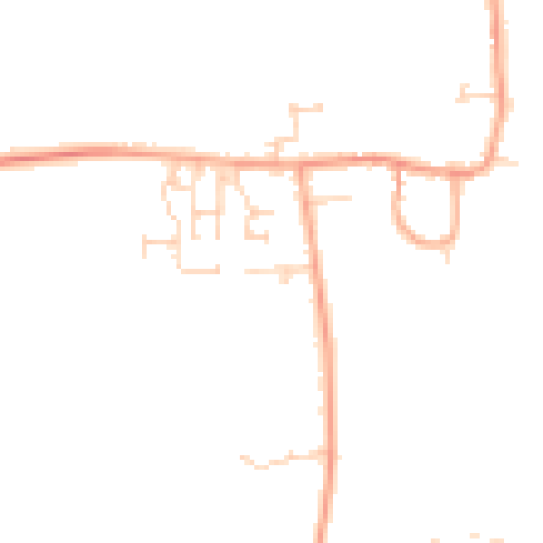 Daytime road noise heatmap for MK44 3NY