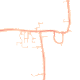 Daytime road noise heatmap for MK44 3NZ