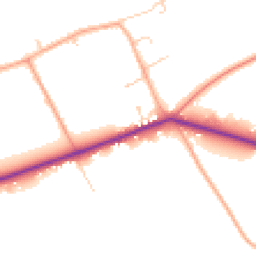 Daytime road noise heatmap for MK44 3PS