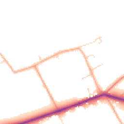 Daytime road noise heatmap for MK44 3QA