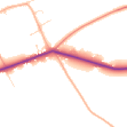Daytime road noise heatmap for MK44 3QT