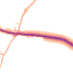 Daytime road noise heatmap for MK44 3RG