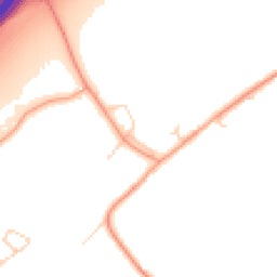 Daytime road noise heatmap for MK44 3TE