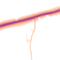 Daytime road noise heatmap for MK44 3TW